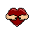 Coração com braços – Te abraço com todo meu amor.